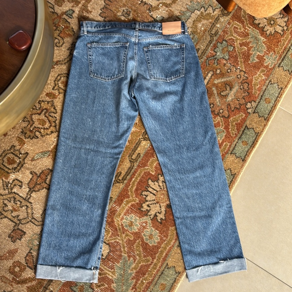 Moussy Seagraves Straight In Light Blue Premium Japanese Denim Size 31 - Picture 2 of 5
